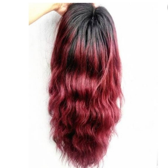 Other - Red Ombre Human Human Hair Blend